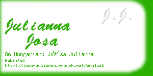 julianna josa business card